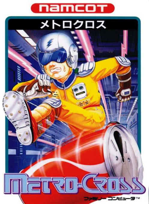 Metro-Cross box art for Famicom